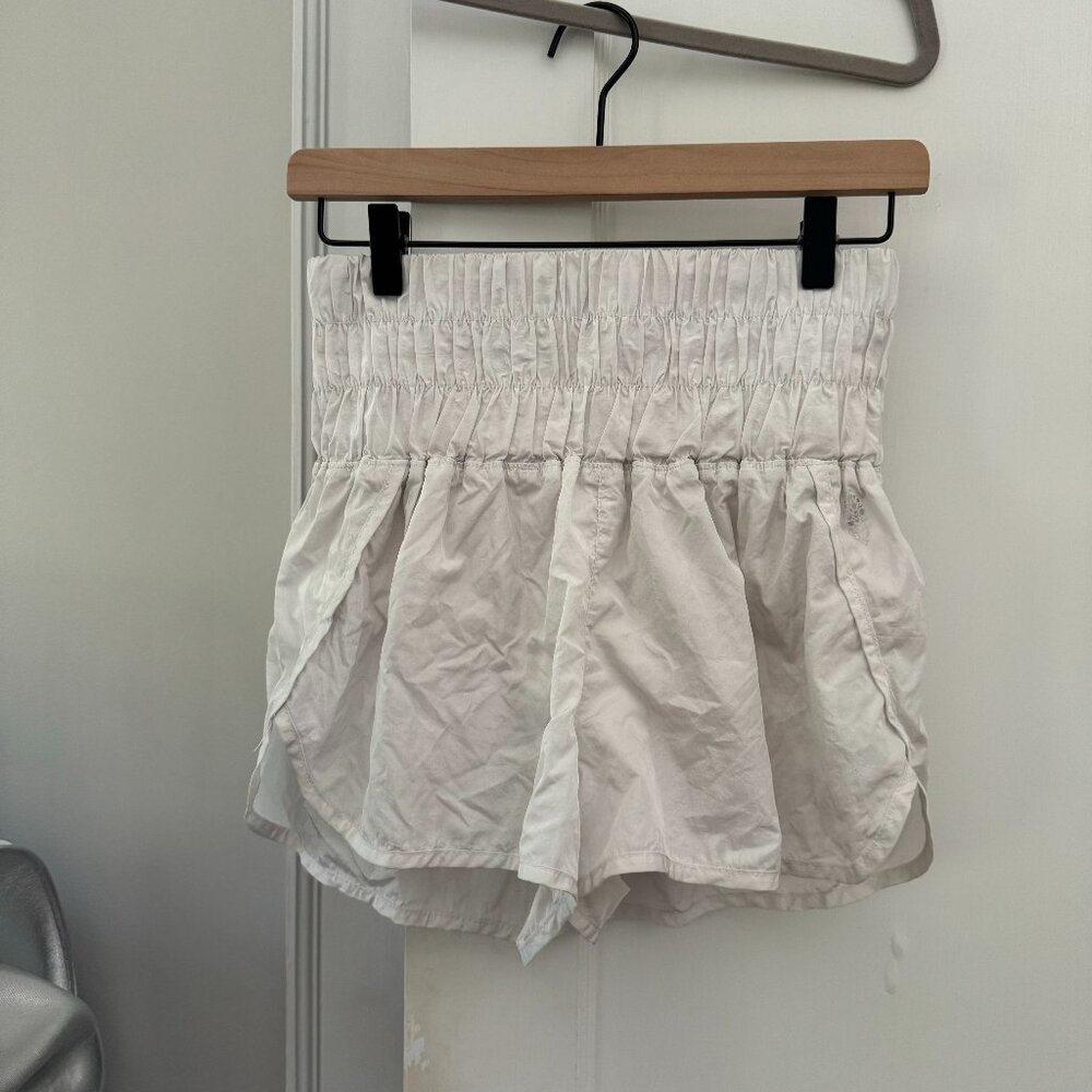 White Free People Movement The Way Home Shorts